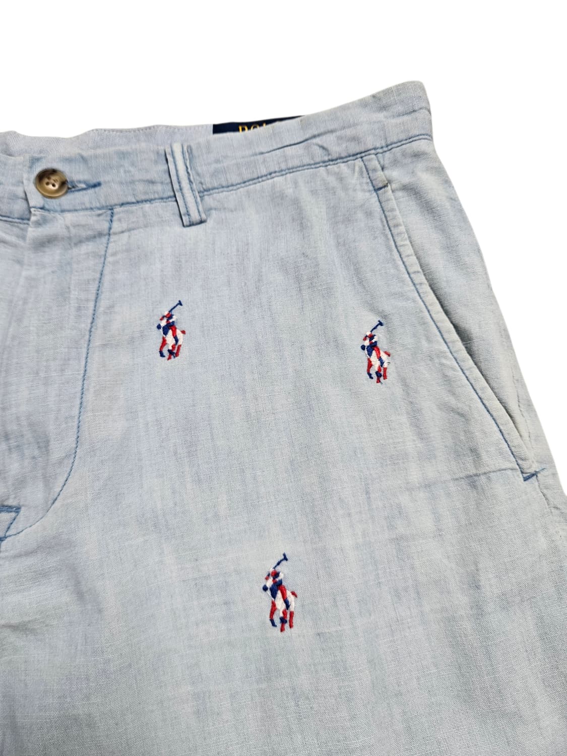 폴로 랄프로렌 신형 샴브레이 포니 자수 반바지 상품이미지5