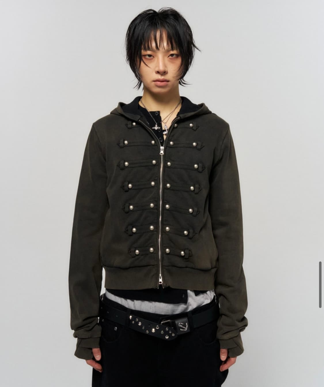 스키즘 인듀싱 HUSSAR ZIP HOODIE BLACK L사이즈 상품이미지4