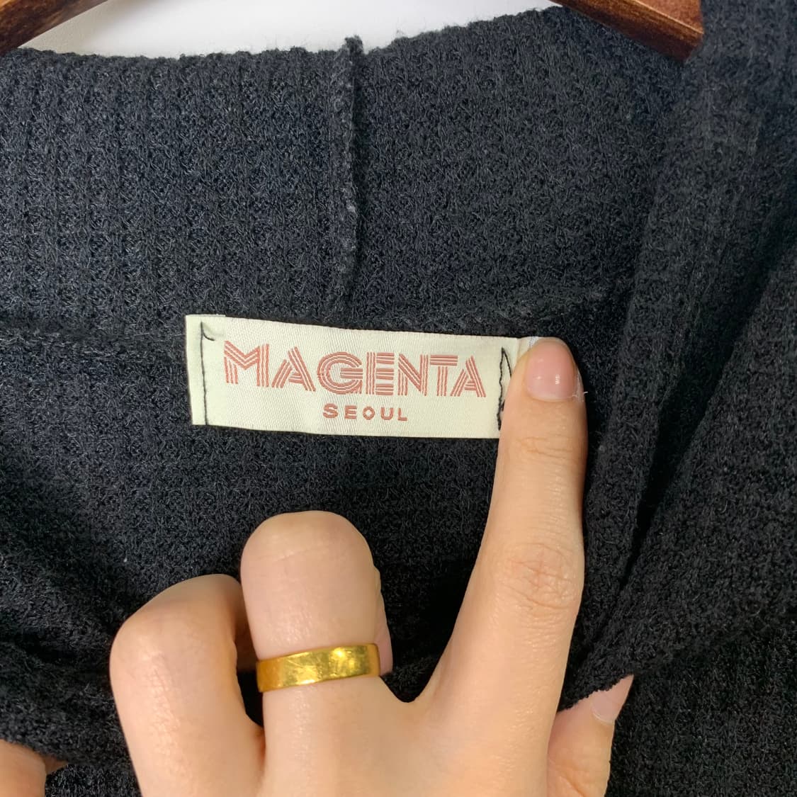 Vintage 빈티지 y2k 와투케 와플 니트 후드티 상품이미지6