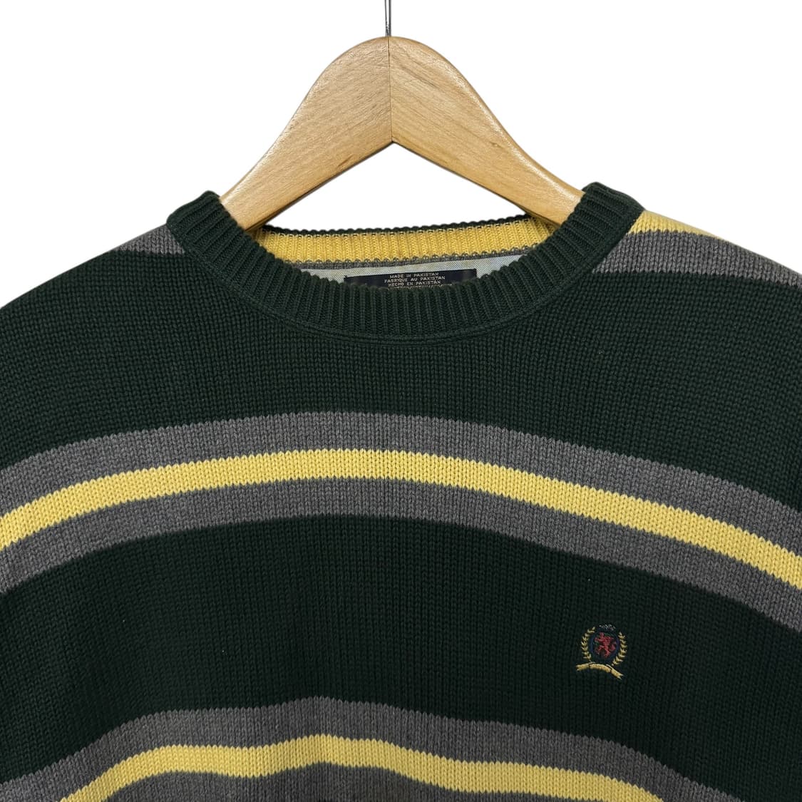 타미힐피거 스트라이프 월계수로고 니트 상품이미지2