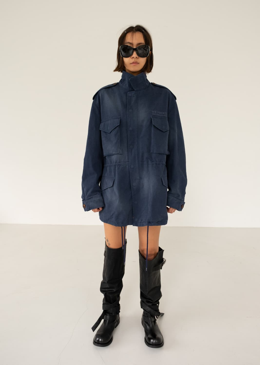 에스이오 WASHED COTTON FIELD JACKET NAVY 상품이미지1