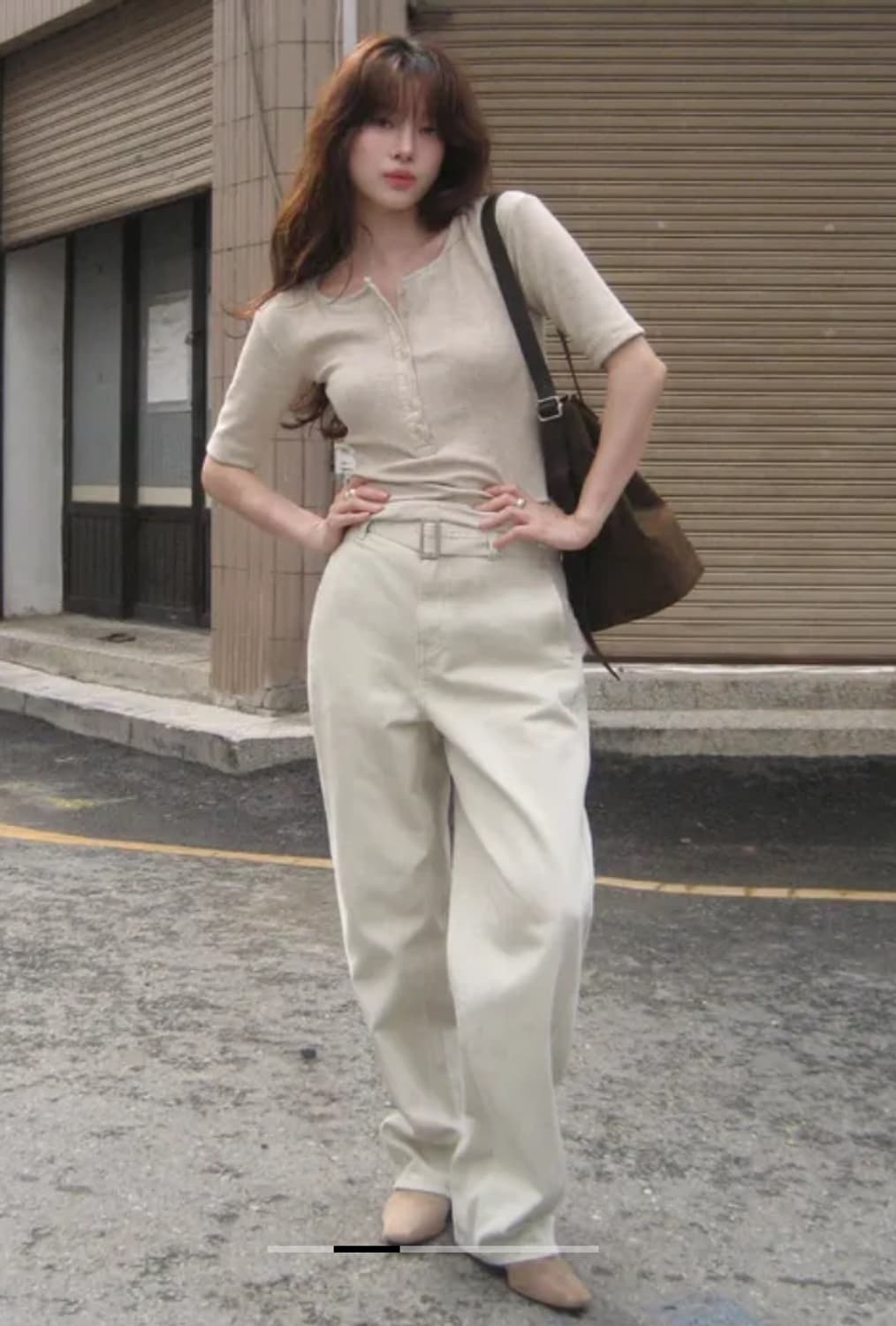 아티드 벨티드 커브드 데님 팬츠 상품이미지1