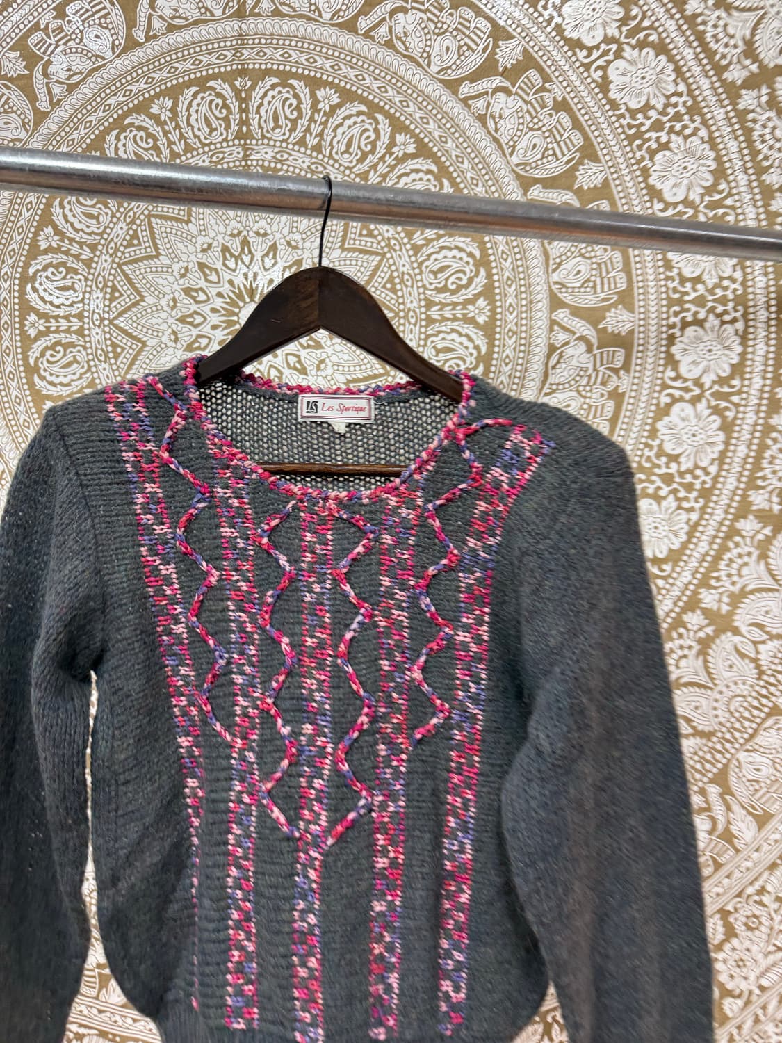 LES SPORTIQUE 제페니즈 빈티지 여성 디테일 니트  상품이미지3