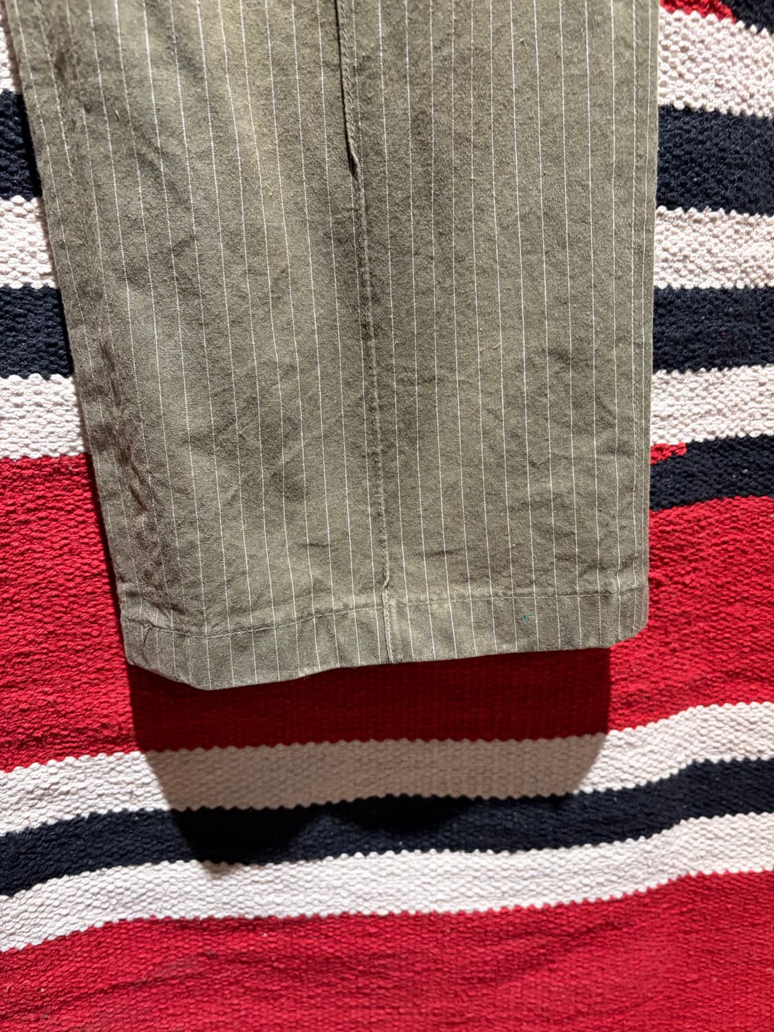 Olive stripe chino pants / 올리브 스트라이프 치노 상품이미지4