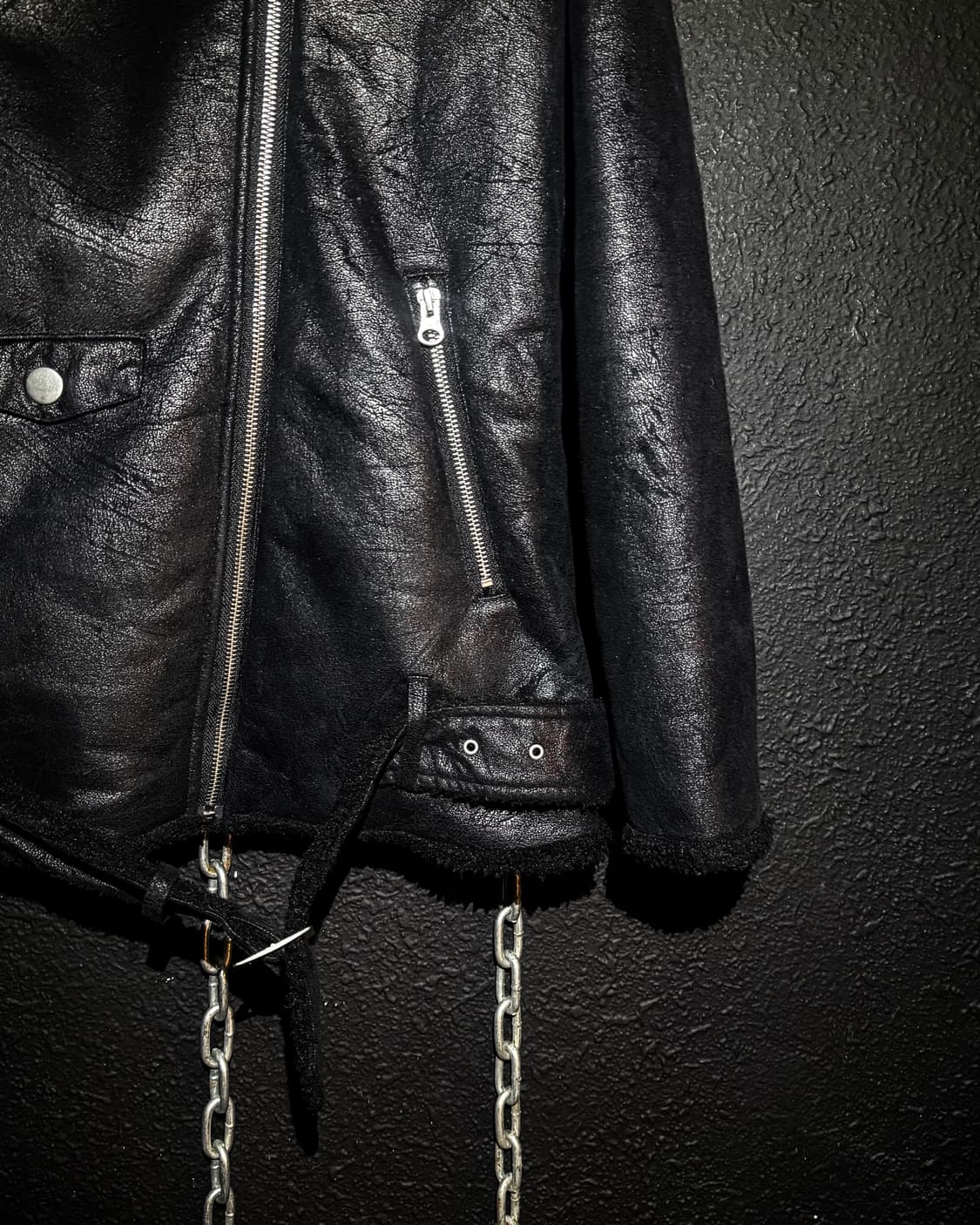 SLY – Faux Shearling Biker Jacket 상품이미지4