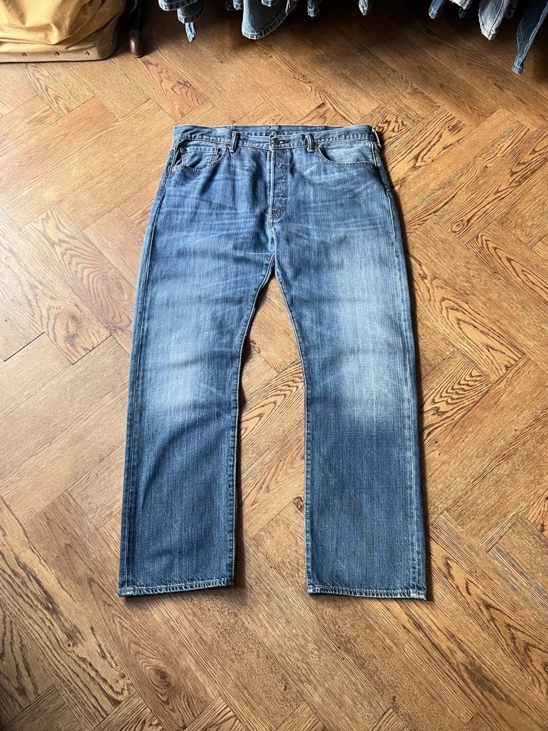 [38]리바이스 501 빈티지 워싱 스트레이트 데님 팬츠 상품이미지1