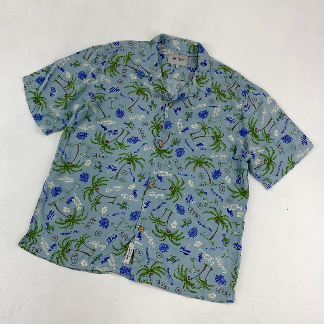 칼하트 WIP 미라지 하와이안 하프 셔츠 (100) 상품이미지1