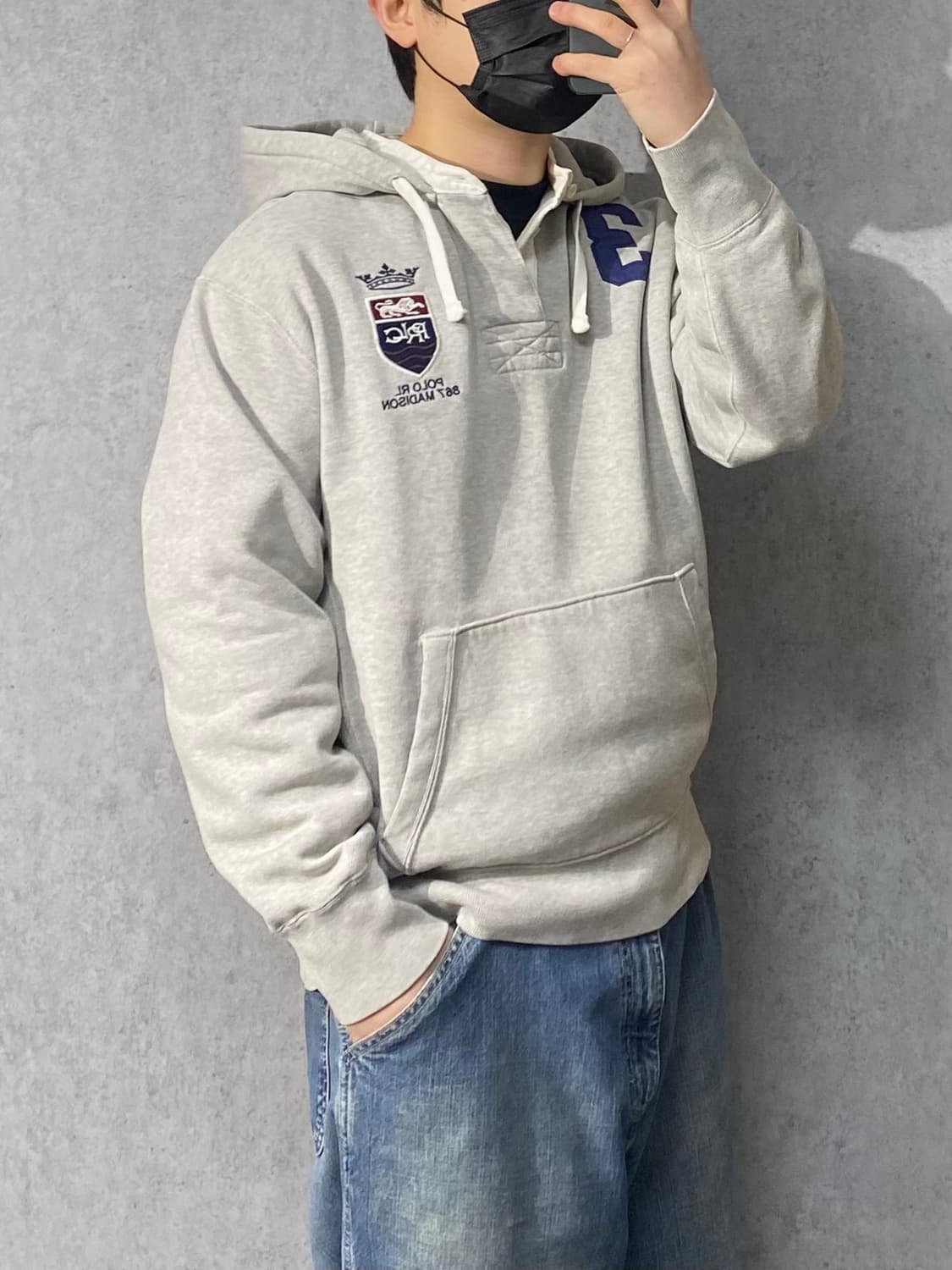 [L] 00s Polo 폴로랄프로렌 헨리넥 버튼 후디 상품이미지8