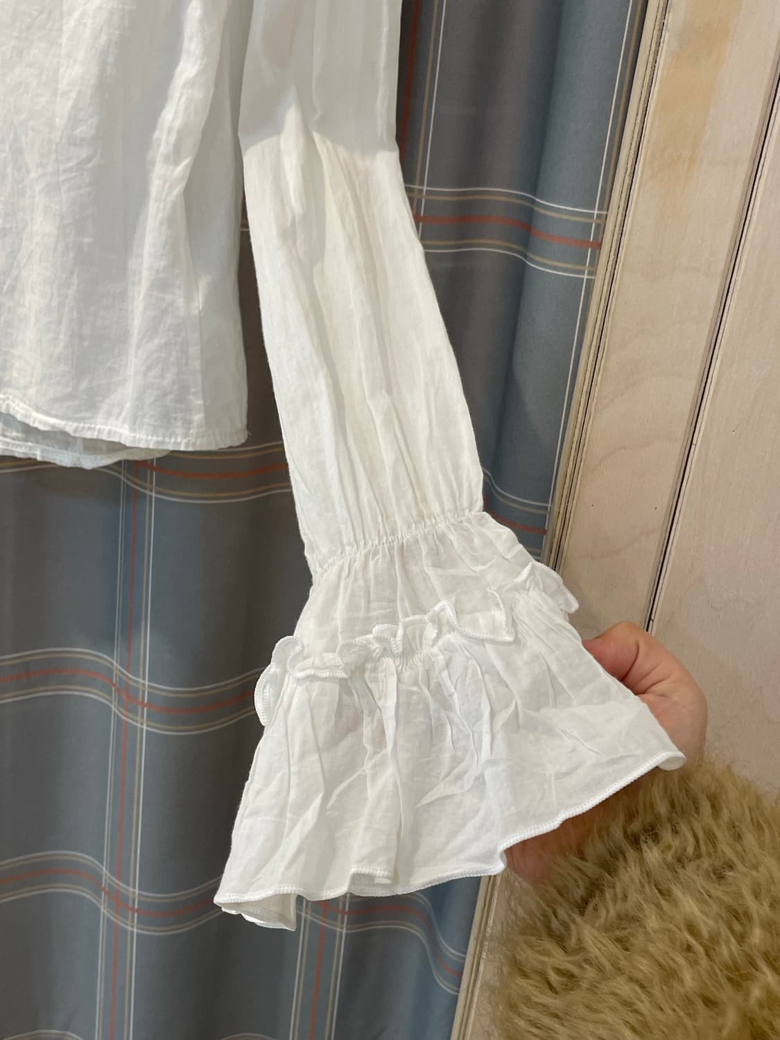 일본빈티지 러플 프릴블라우스 상품이미지5