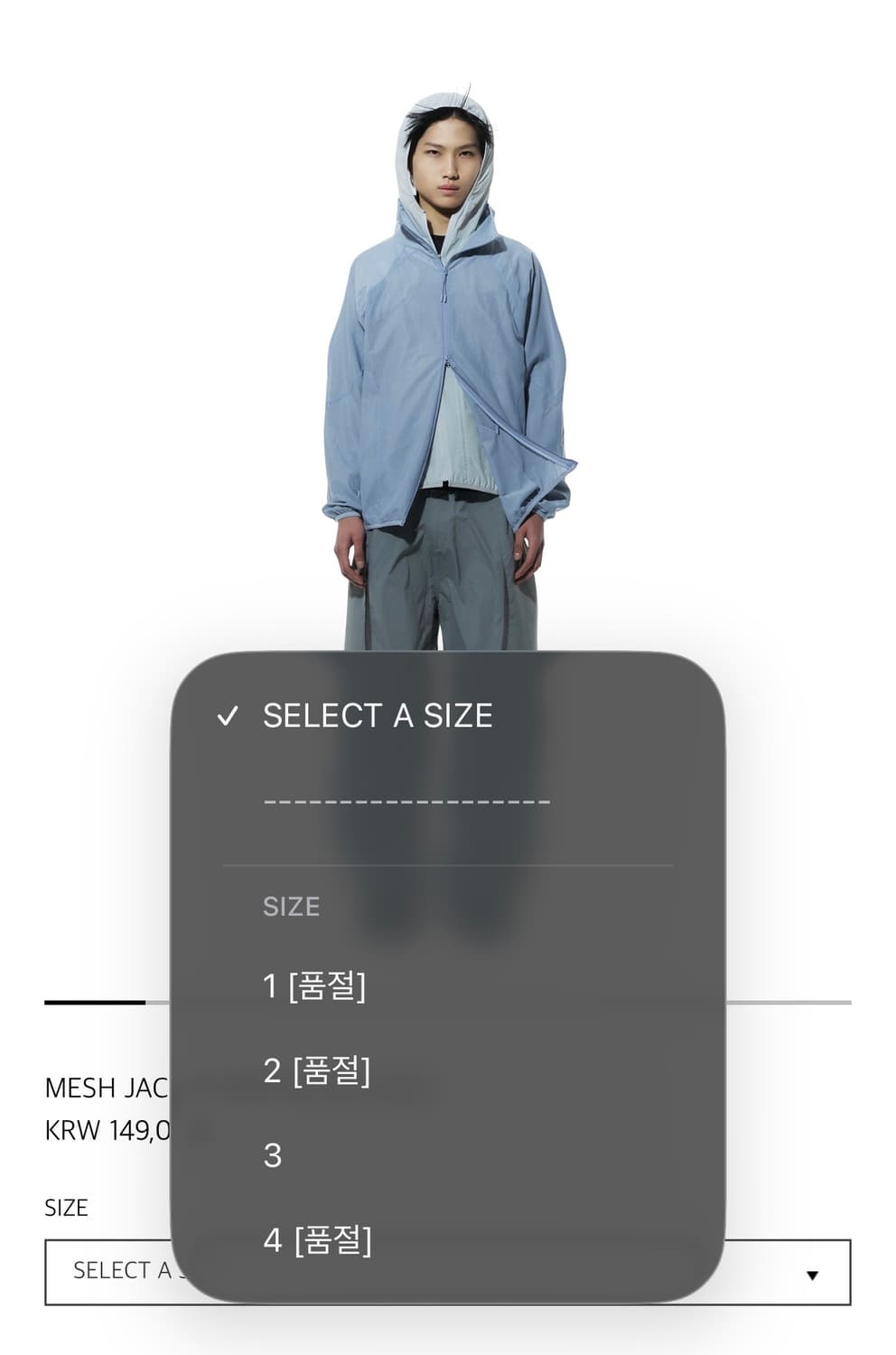 MESH JACKET [SKY BLUEL_24SS 상품이미지5