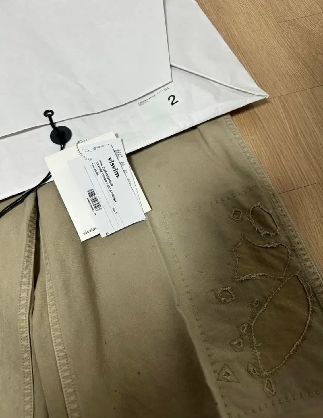  [2]25SS 비즈빔 EX Wide Chino 와이드 치노 크래쉬 상품이미지3