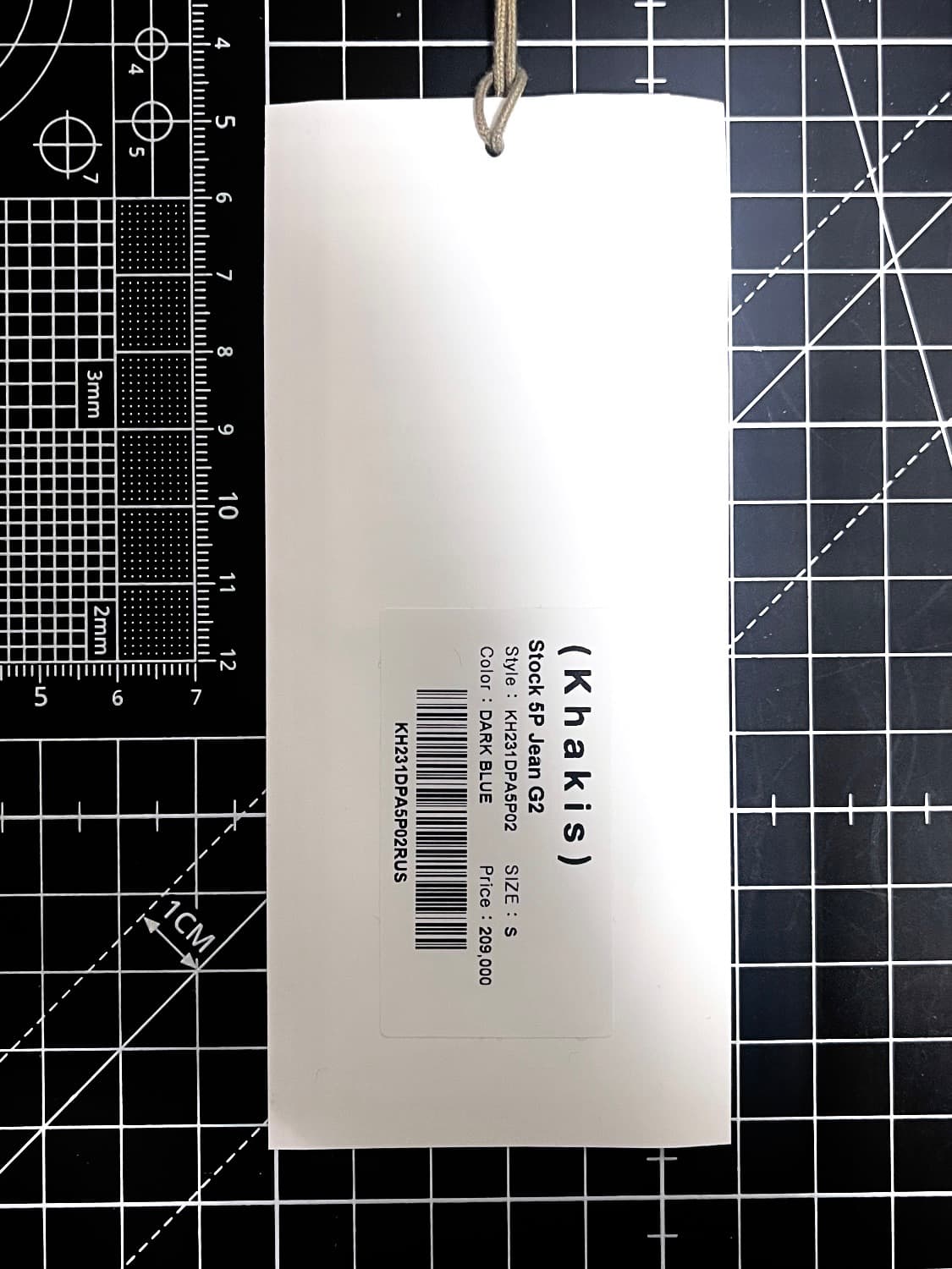 Stock 5P 셀비지 진 다크 블루 상품이미지8