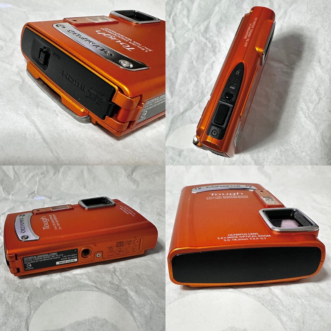 올림푸스 터프 Olympus Tough TG-310 🍊오렌지 빈티지디카 상품이미지8