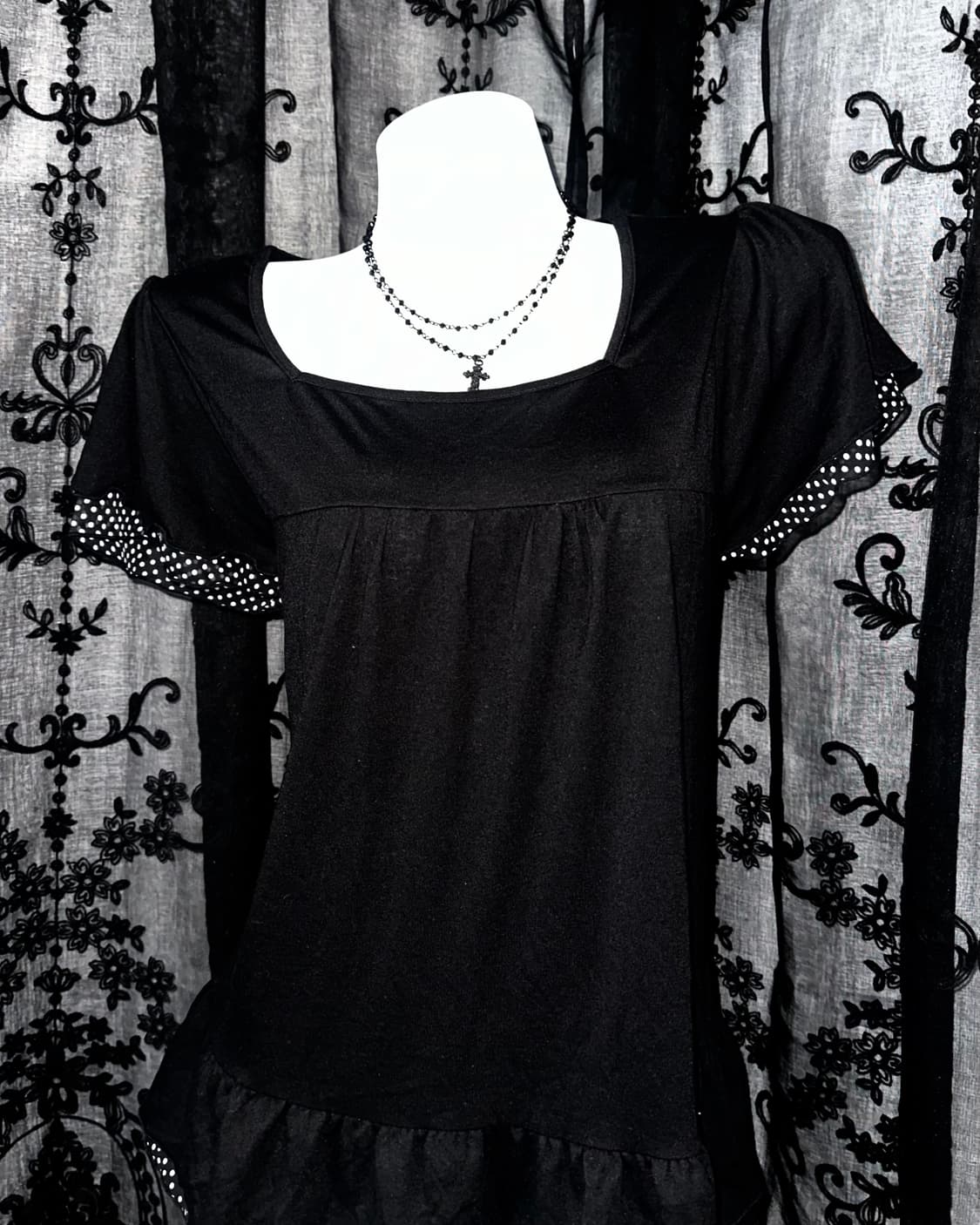 black dot bustier top 상품이미지2