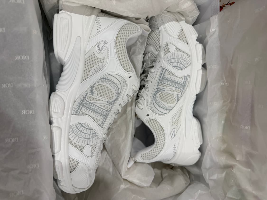 여성 디올 크로노 스니커즈 메쉬 앤 화이트 37  상품이미지2