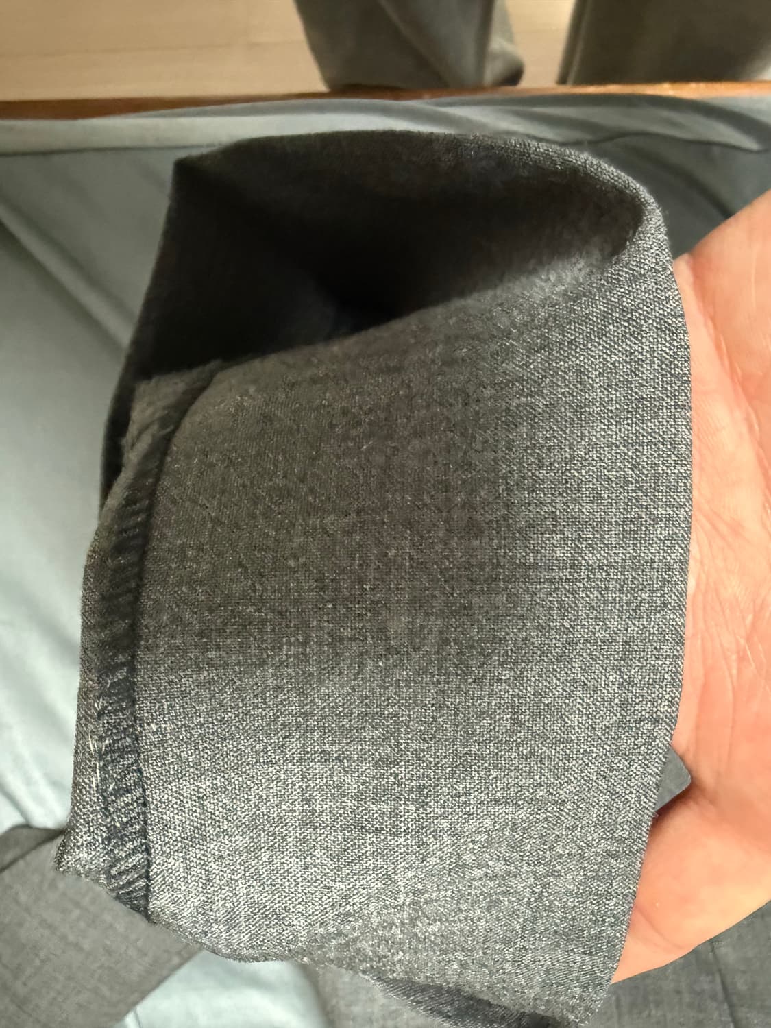 포터리 울 와이드 팬츠 그레이 3 상품이미지5