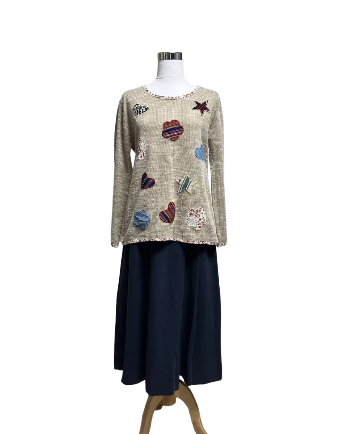 Cute patch knit 상품이미지5