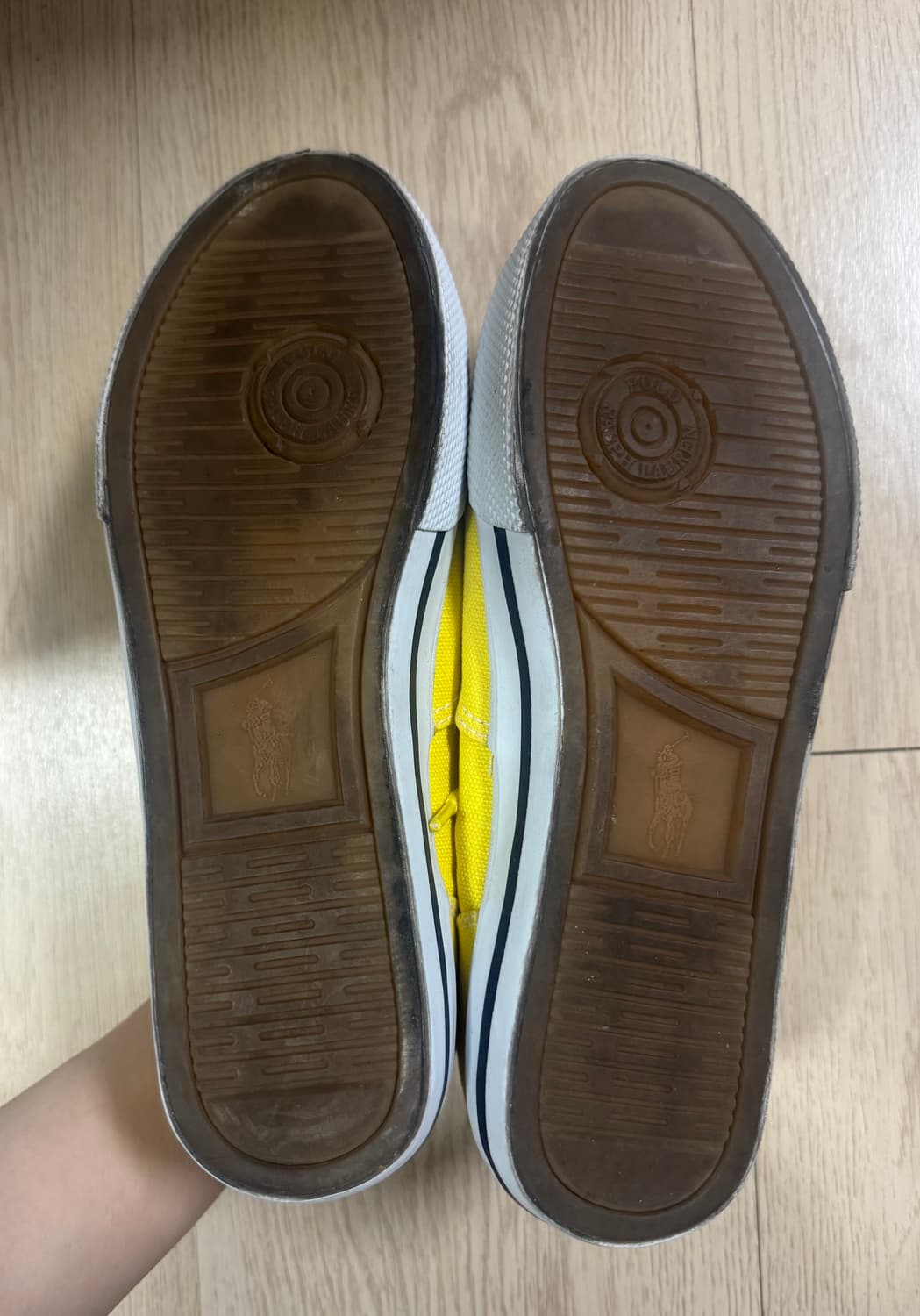 폴로랄프로렌 옐로우 스니커즈 240 상품이미지5