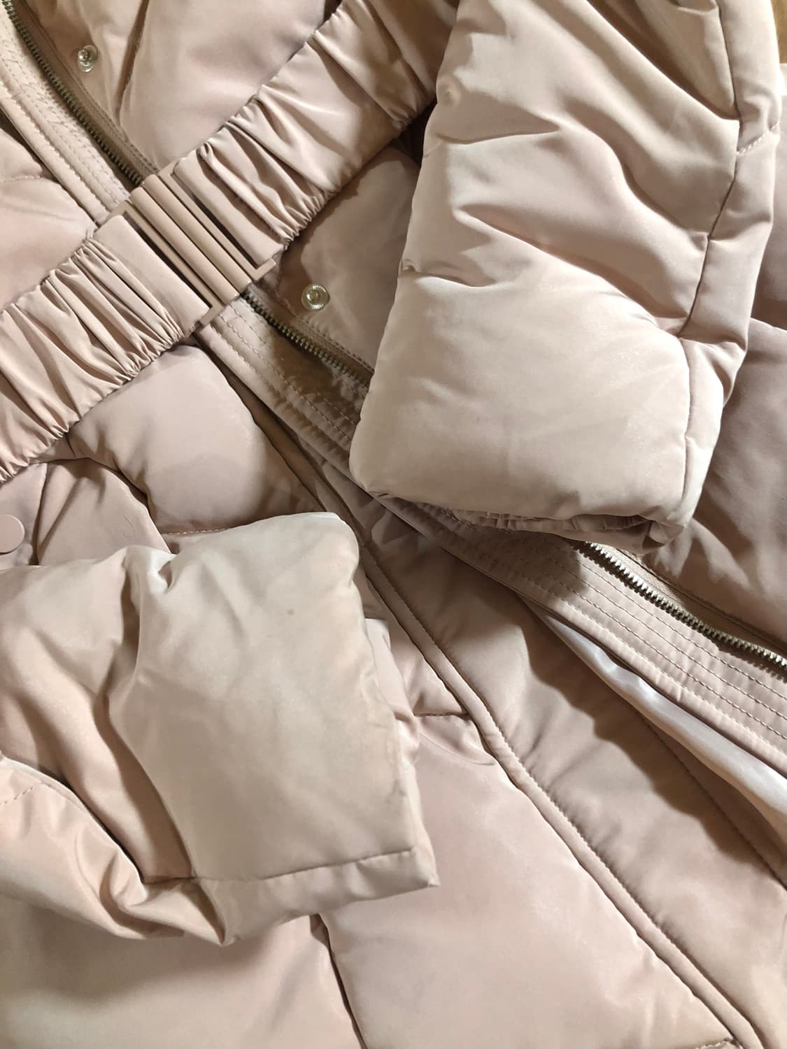 GGPX 벨티드 구스다운 벨트패딩 핑크 상품이미지6