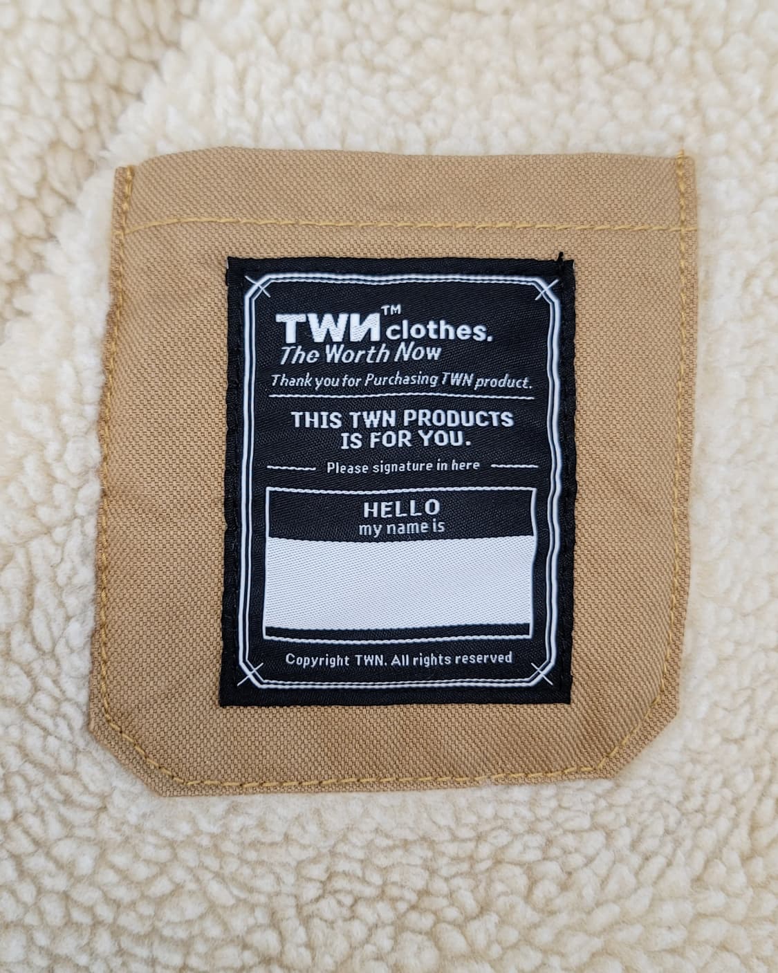 TWN(더워스나우) 쉐르파(안감양털) 트러커자켓 판매 상품이미지8