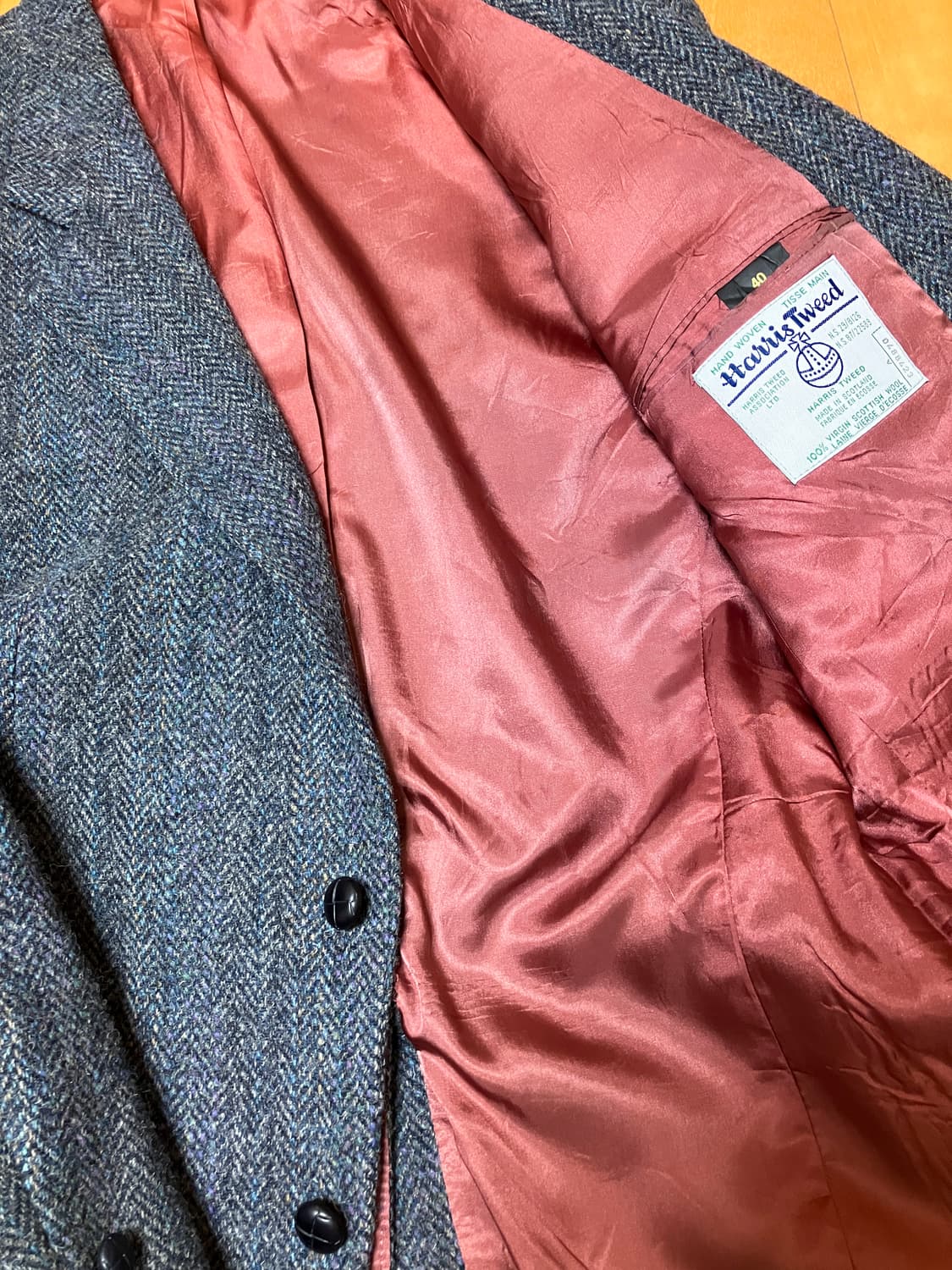 빈티지 해리스 트위드(Harris Tweed)자켓 - 투 버튼  상품이미지3
