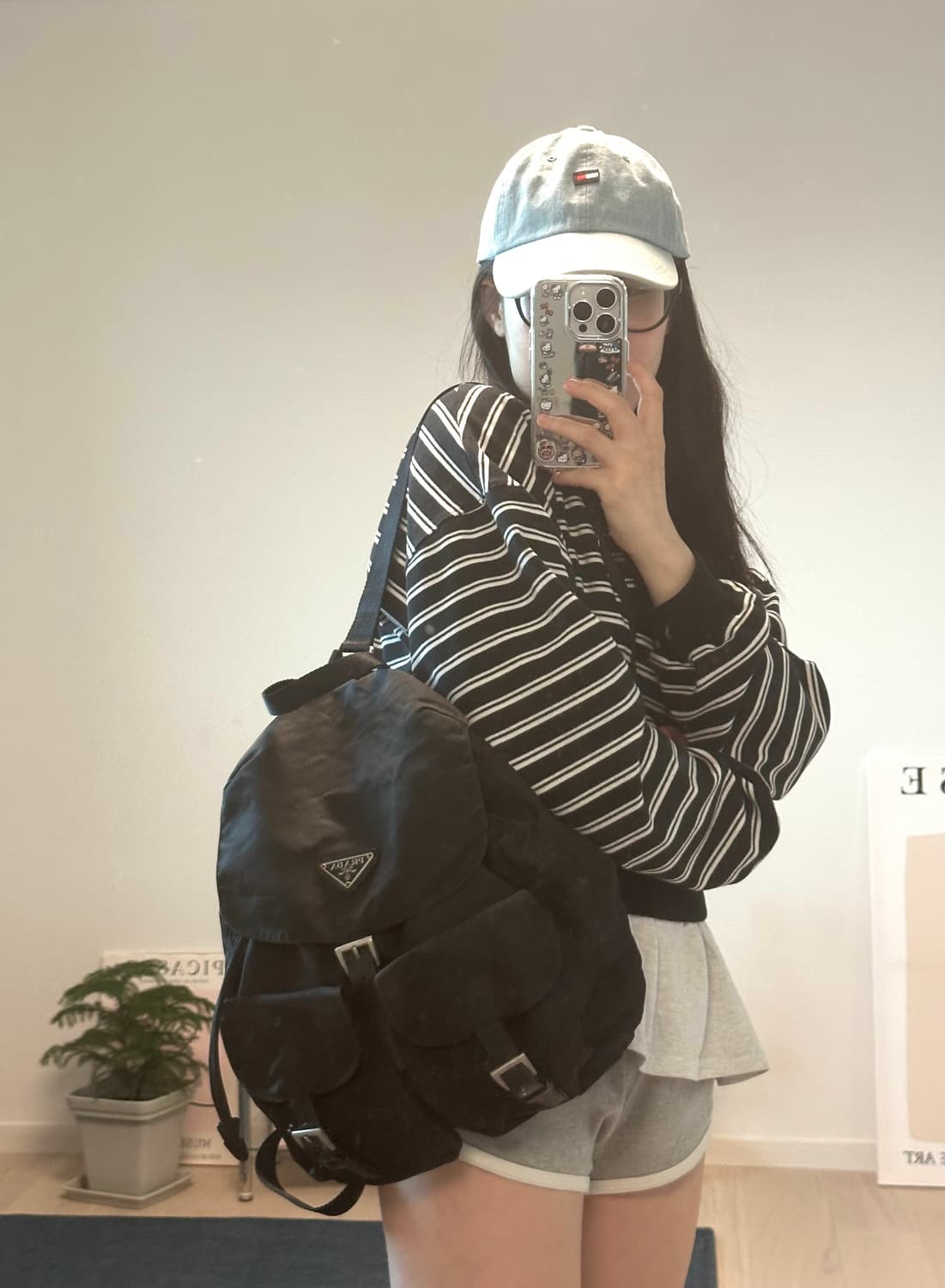 프라다 투포켓 포코노 나일론 백팩 미디엄 상품이미지1