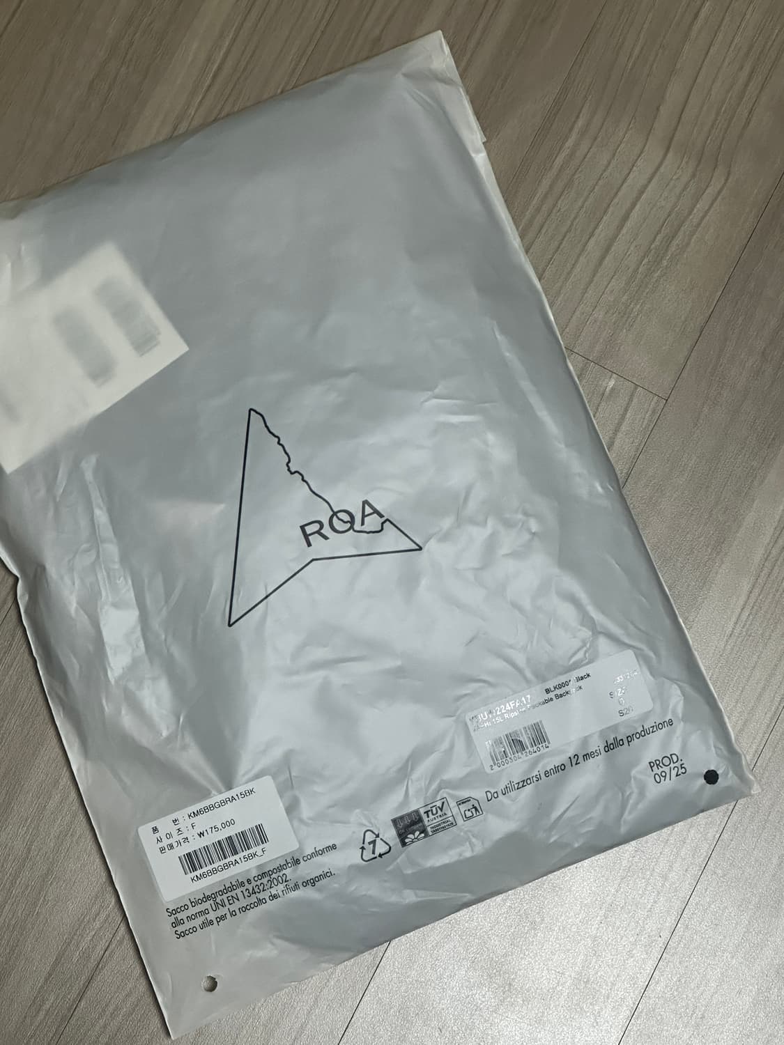 로아 바피 15L 립스탑 패커블 백팩 블랙 상품이미지4