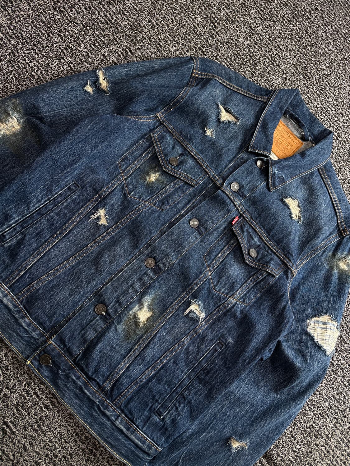 리바이스 디스트로이드 데님 트러커 자켓 4154 상품이미지3