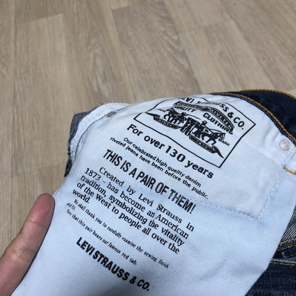 (33) 00's 리바이스 508 버튼플라이 와이드핏 워시드 데님 상품이미지5