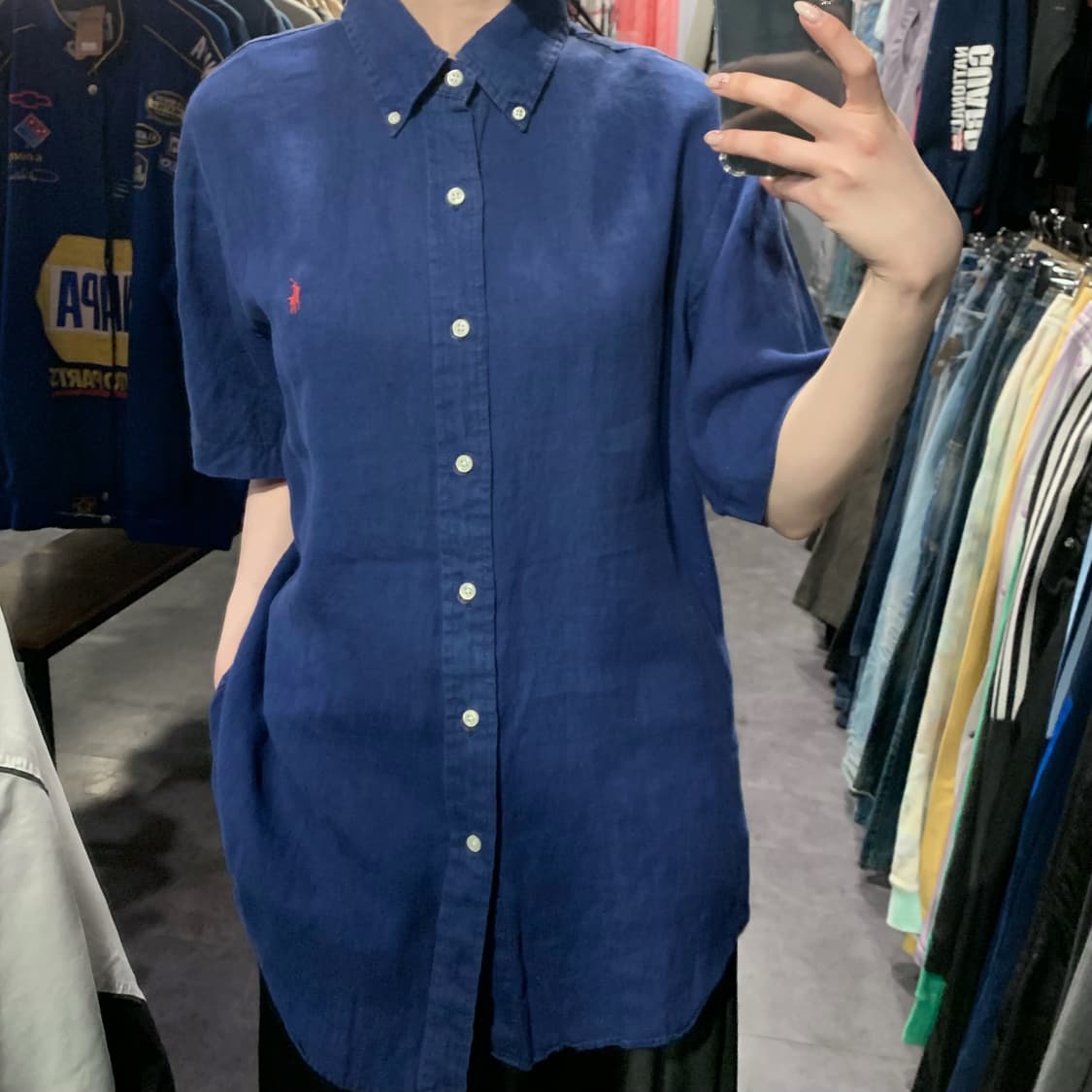 [IM] 폴로 랄프로렌 반팔 셔츠 블루 상품이미지3