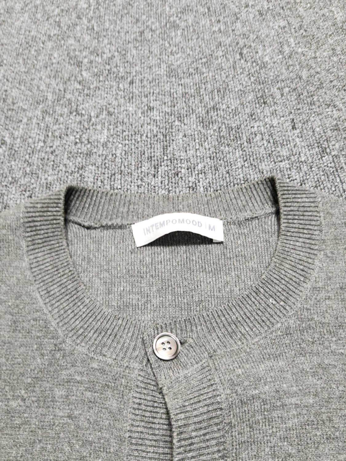 인템포무드 베이직 라운드 가디건 그레이 상품이미지2