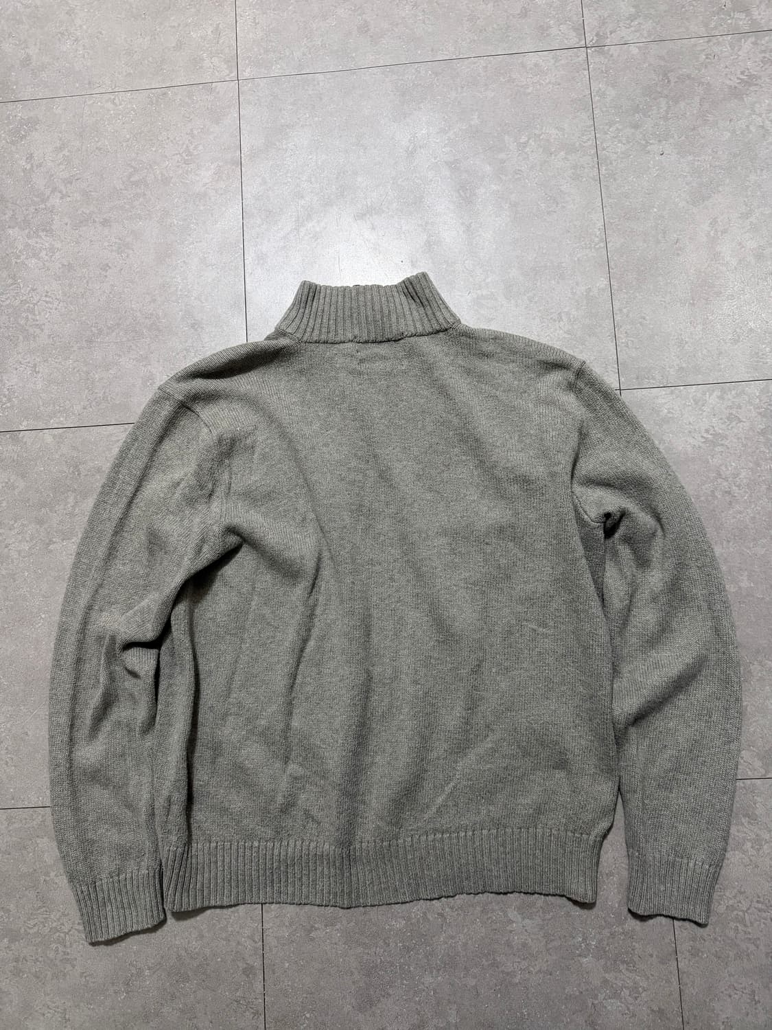 랄프로렌 폴로 그레이 컬러 빈티지 코튼  하프집업 100size   상품이미지7