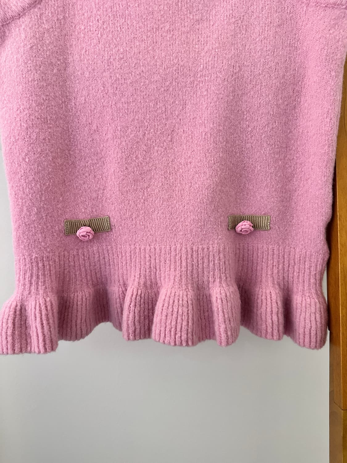 레니본 핑크 니트(뷔스티에) 상품이미지4