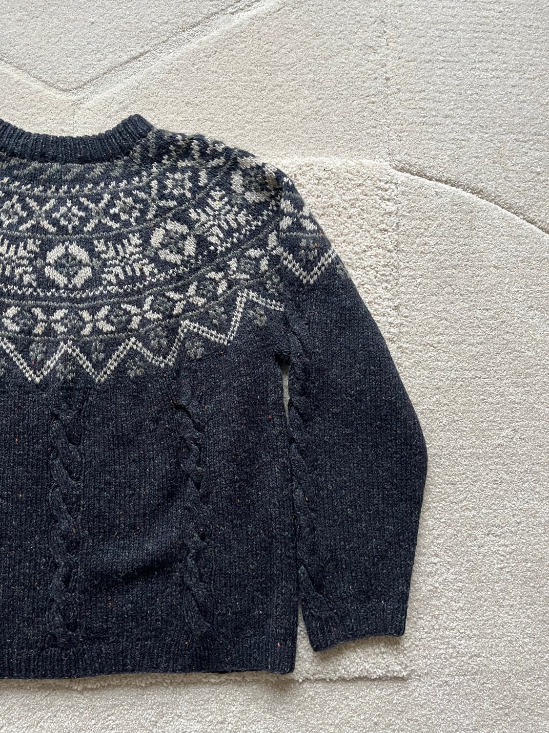 90s 엘엘빈 울 실크 페어아일 니트 (105) 상품이미지8