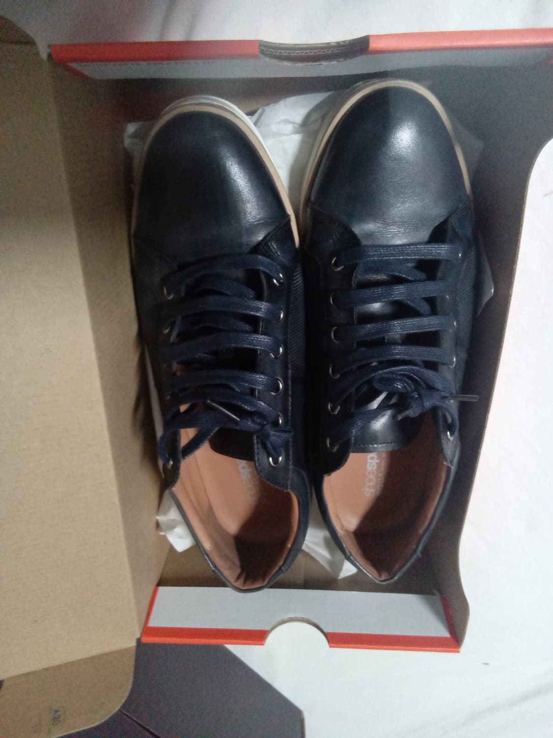 소다(SODA) 남성 스니커즈 APM152 IT-10 네이비 가죽 스니커 상품이미지3