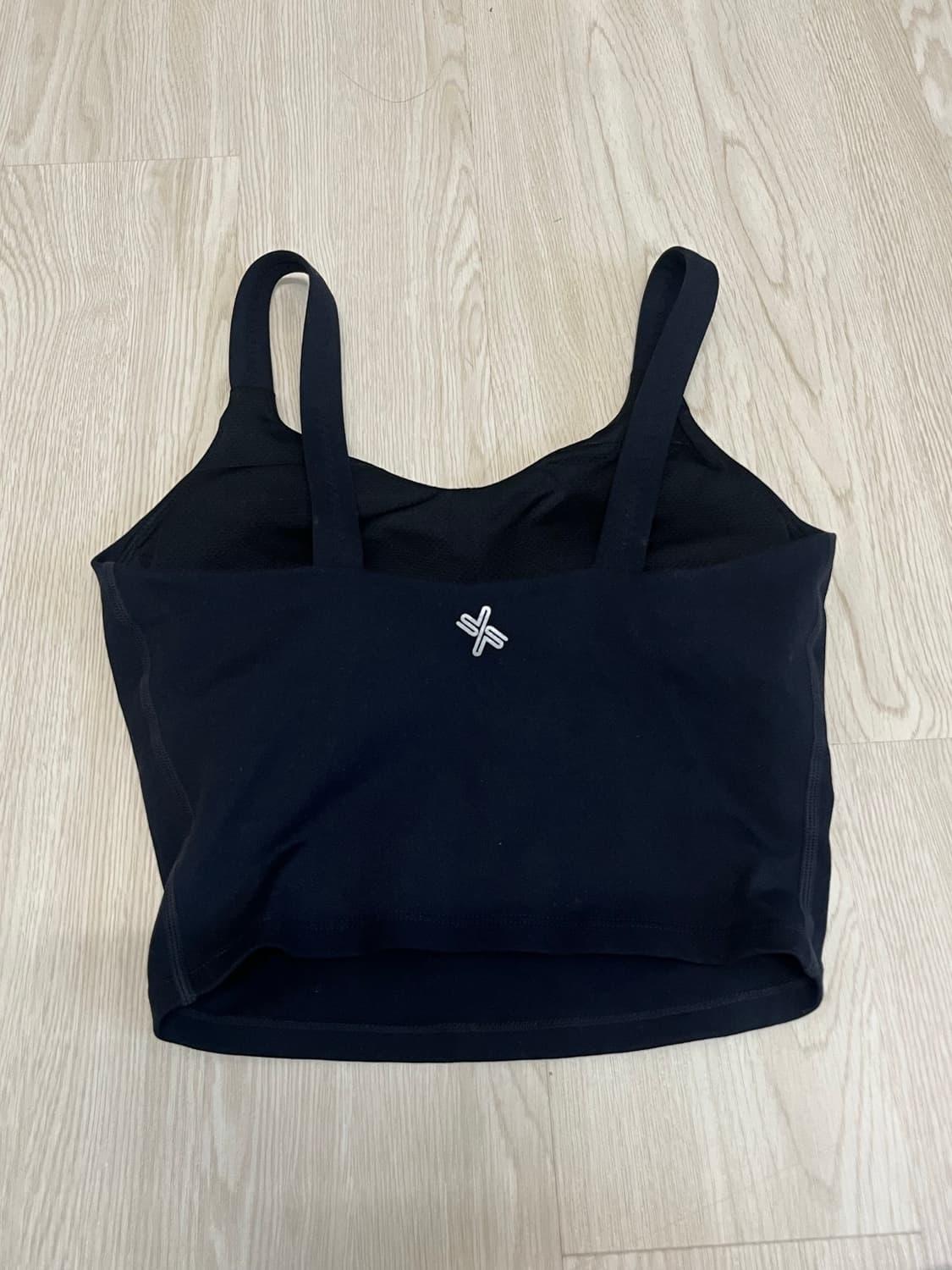 젝시믹스 베이직 플레인 크롭탑 블랙 s 상품이미지7