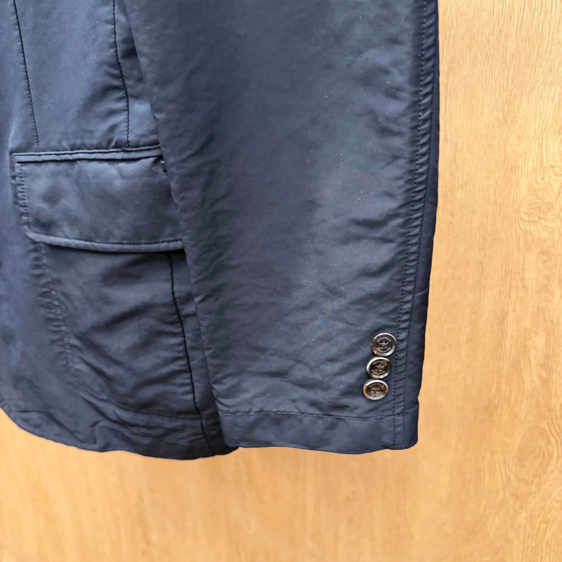 빈폴 블레이저 스탠드카라 소매 버튼 플랩 포켓 디테일 블랙 상품이미지6