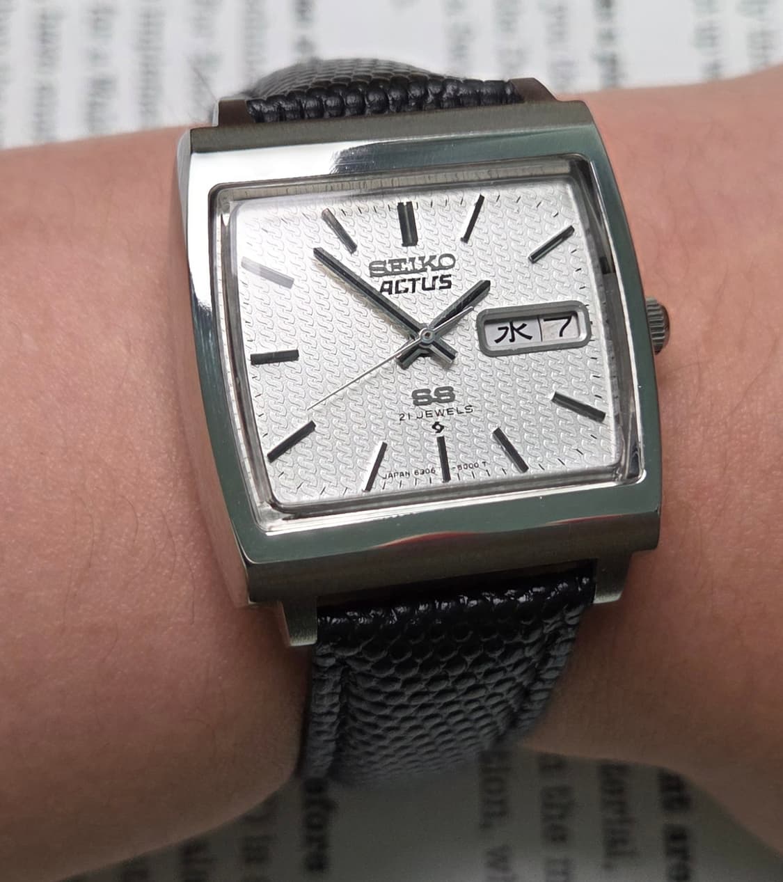 레어] 빈티지 세이코 액투스SS 테레비 순정 입체다이얼 한자 데이데이트  상품이미지9