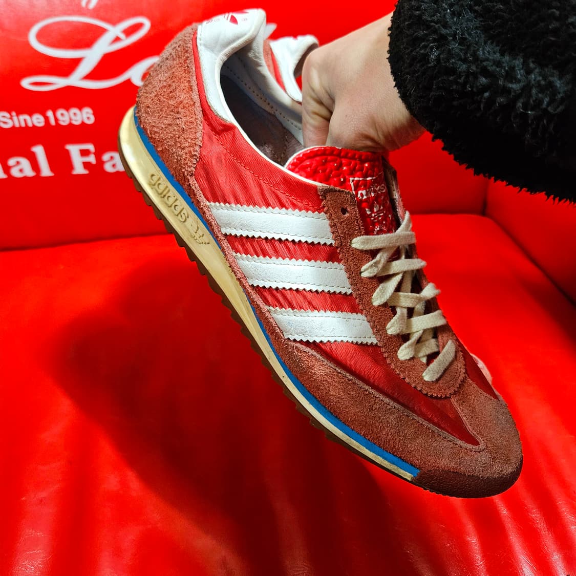아디다스(Adidas) SL72 빈티지 레드 스니커즈 250size 상품이미지4