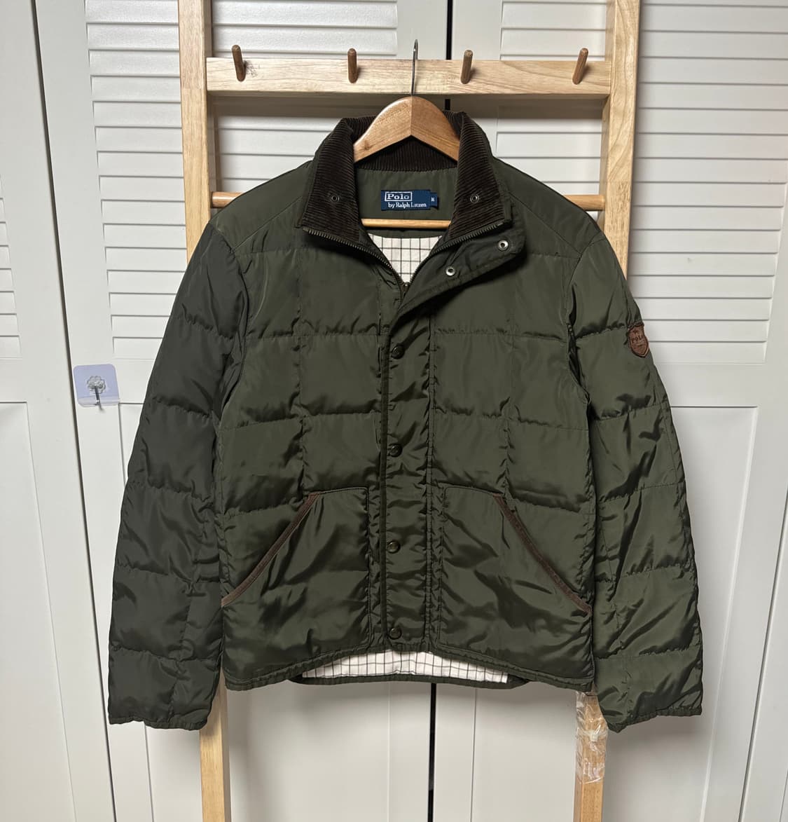 폴로 랄프로렌 코듀로이 카키 패딩 점퍼 자켓 상품이미지4