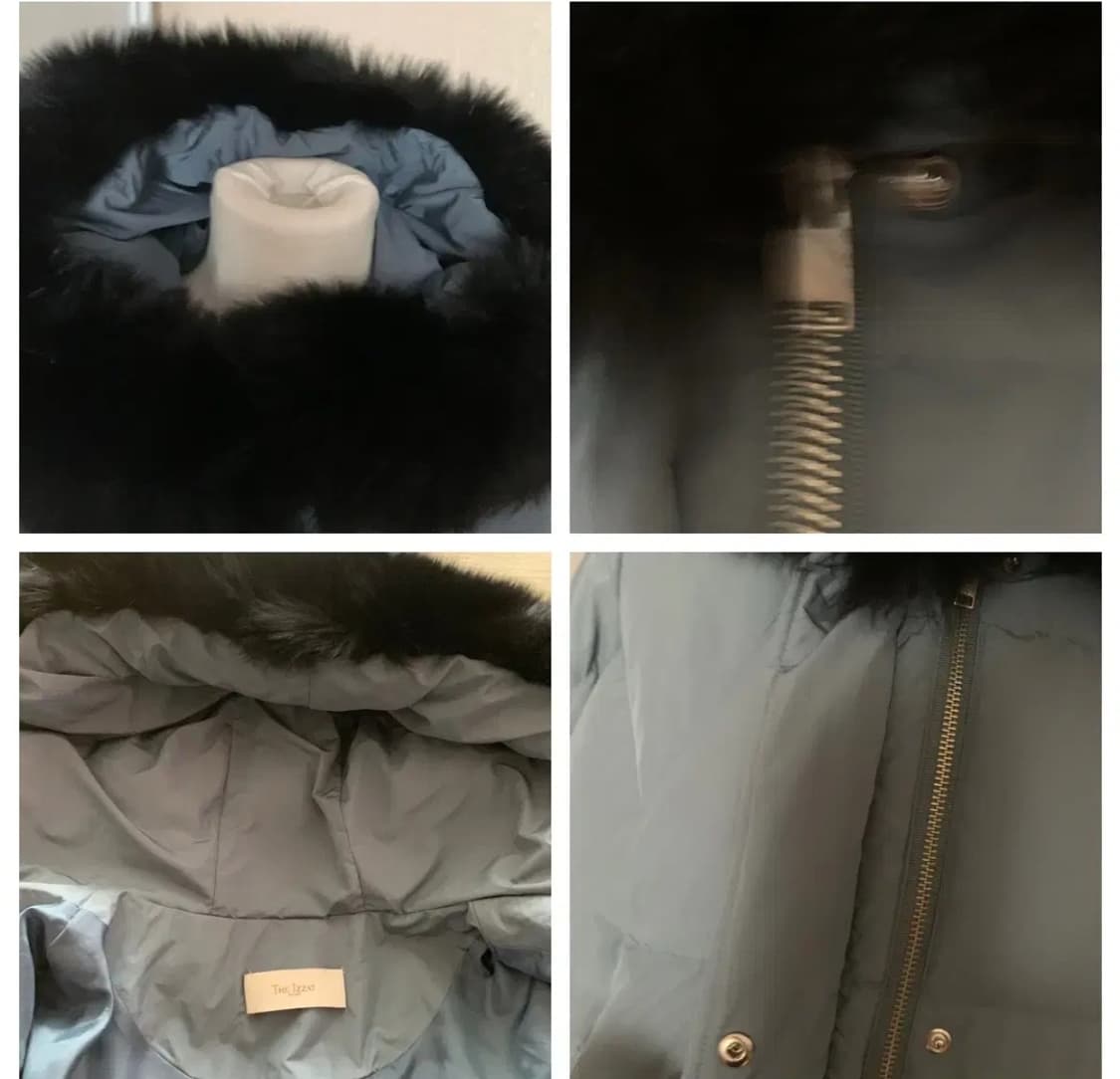 더아이잗 폭스퍼 후드 구스패딩 상품이미지6