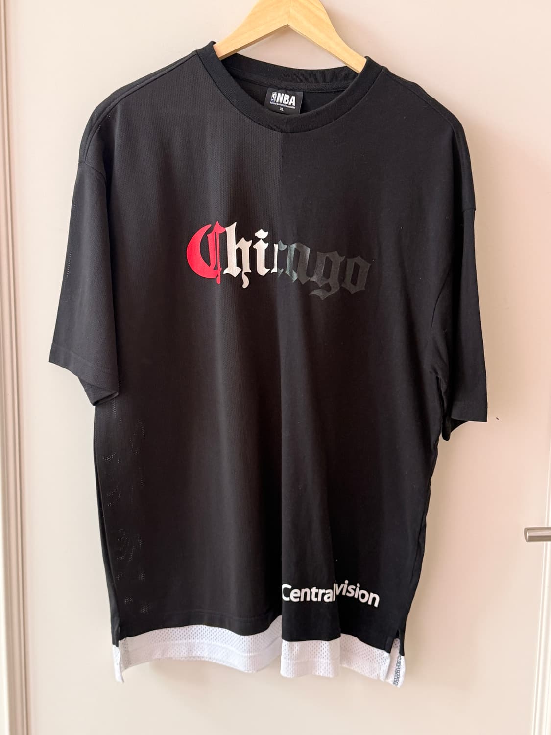 NBA CHI CHICAGO BULLS 소재믹스 티셔츠  상품이미지1