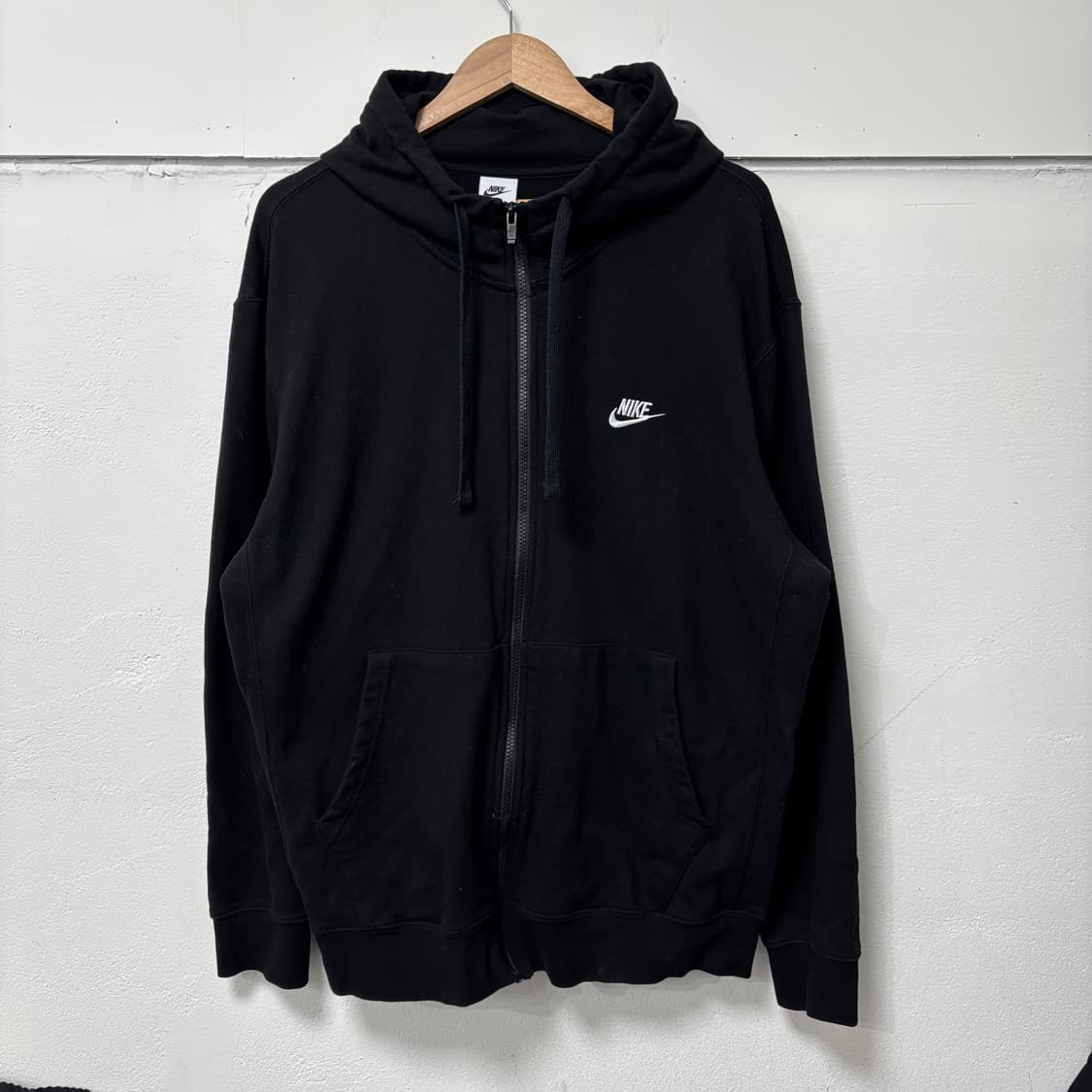 나이키 블랙 스우시 후드집업 상품이미지1
