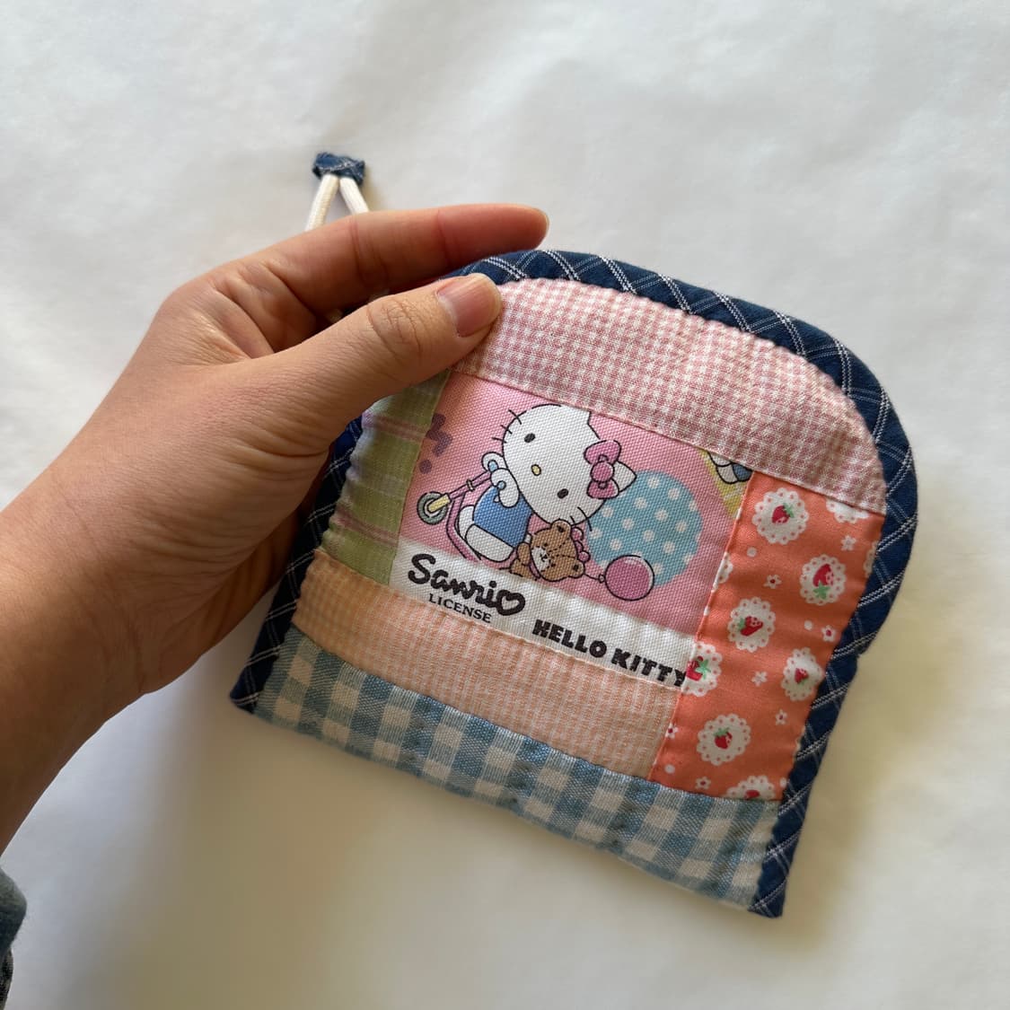 키티 납작 큰 파우치 / 핸드메이드 / 상품이미지5
