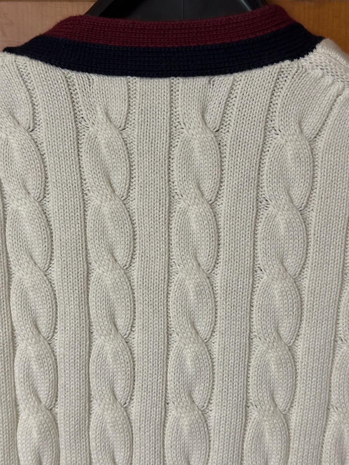 Supima cotton tennis cable cardigan 상품이미지6