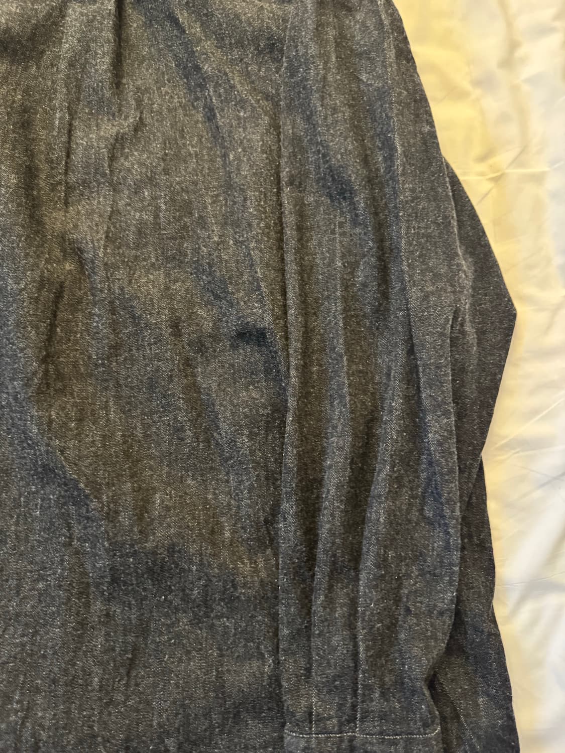 4사이즈] comoli 22AW 데님 셔츠 블랙 (A03-02002) 상품이미지6