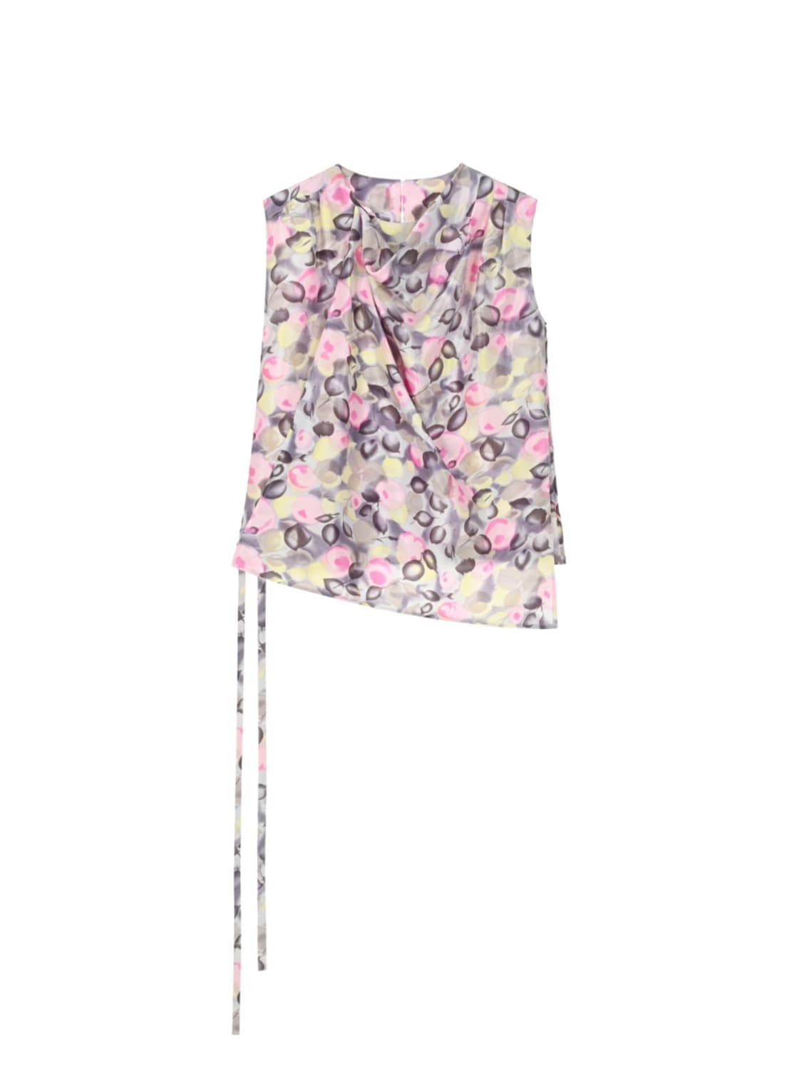 COSMOSS DRAPED STRAP BLOUSE (PRINT) 상품이미지1