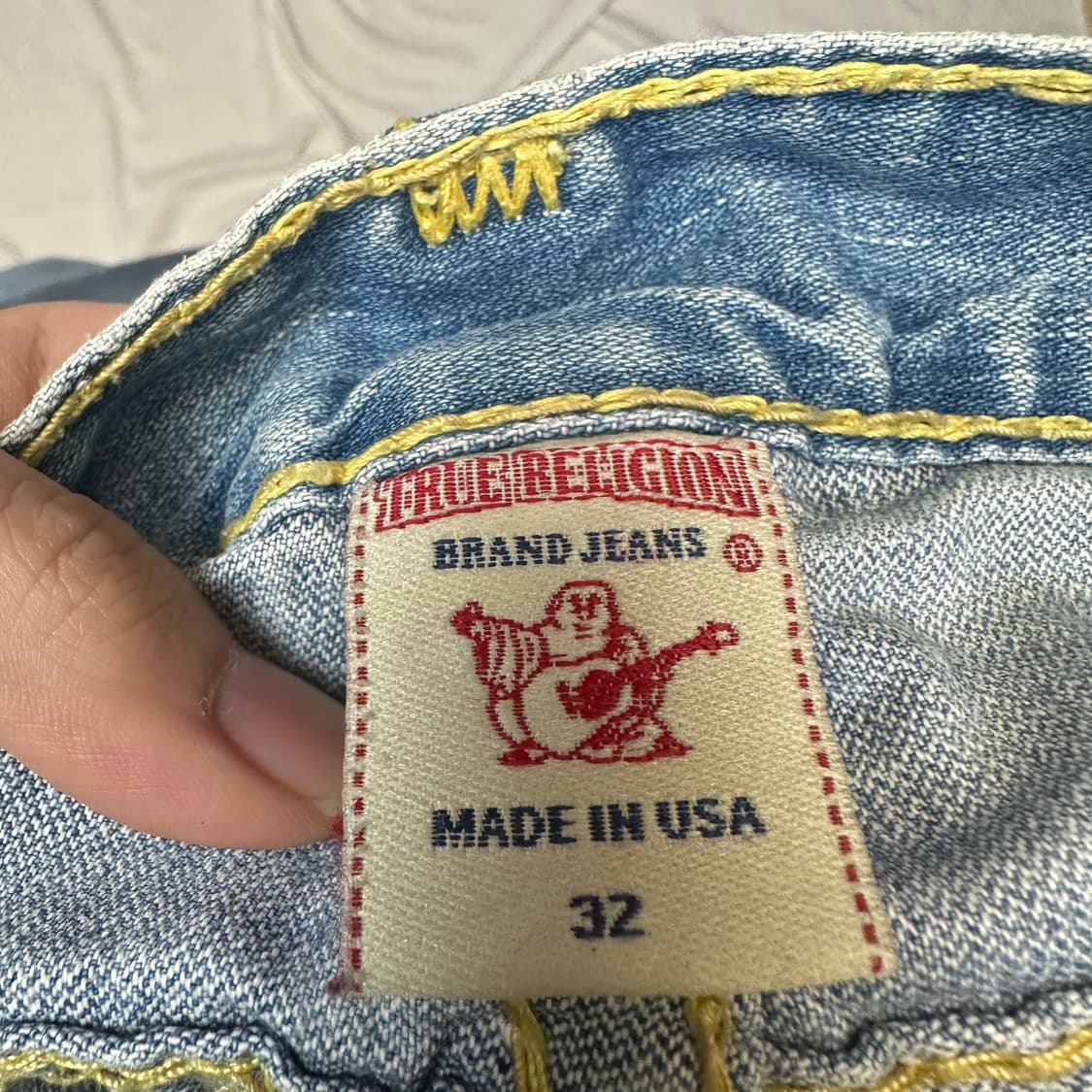 트루릴리전 옐로우 스티치 조이슈퍼티 워싱데님진 32 상품이미지4