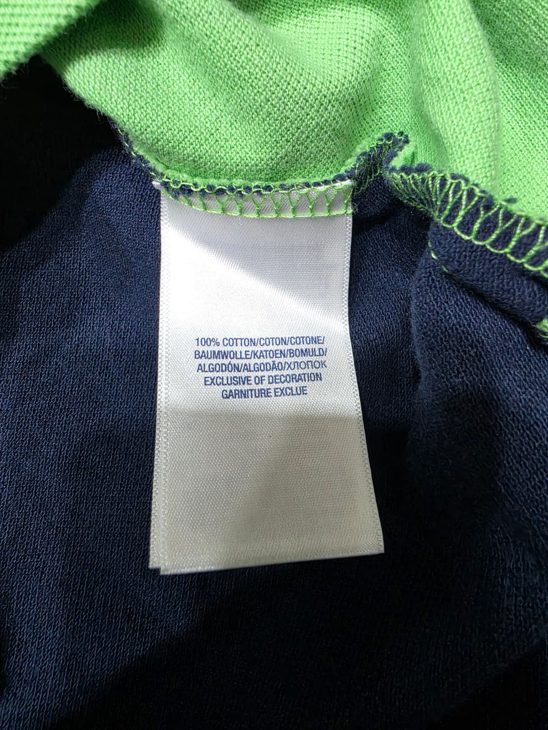 폴로 랄프로렌 빅로고 컬러블록 투컬러 PK 카라 반팔티 보이즈 XL 상품이미지10