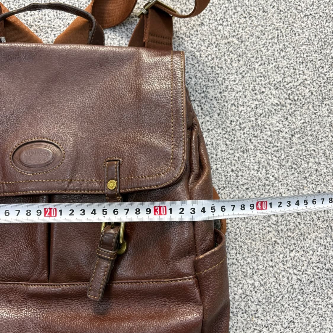 몽삭 빈티지 가죽 백팩 0428J 상품이미지8